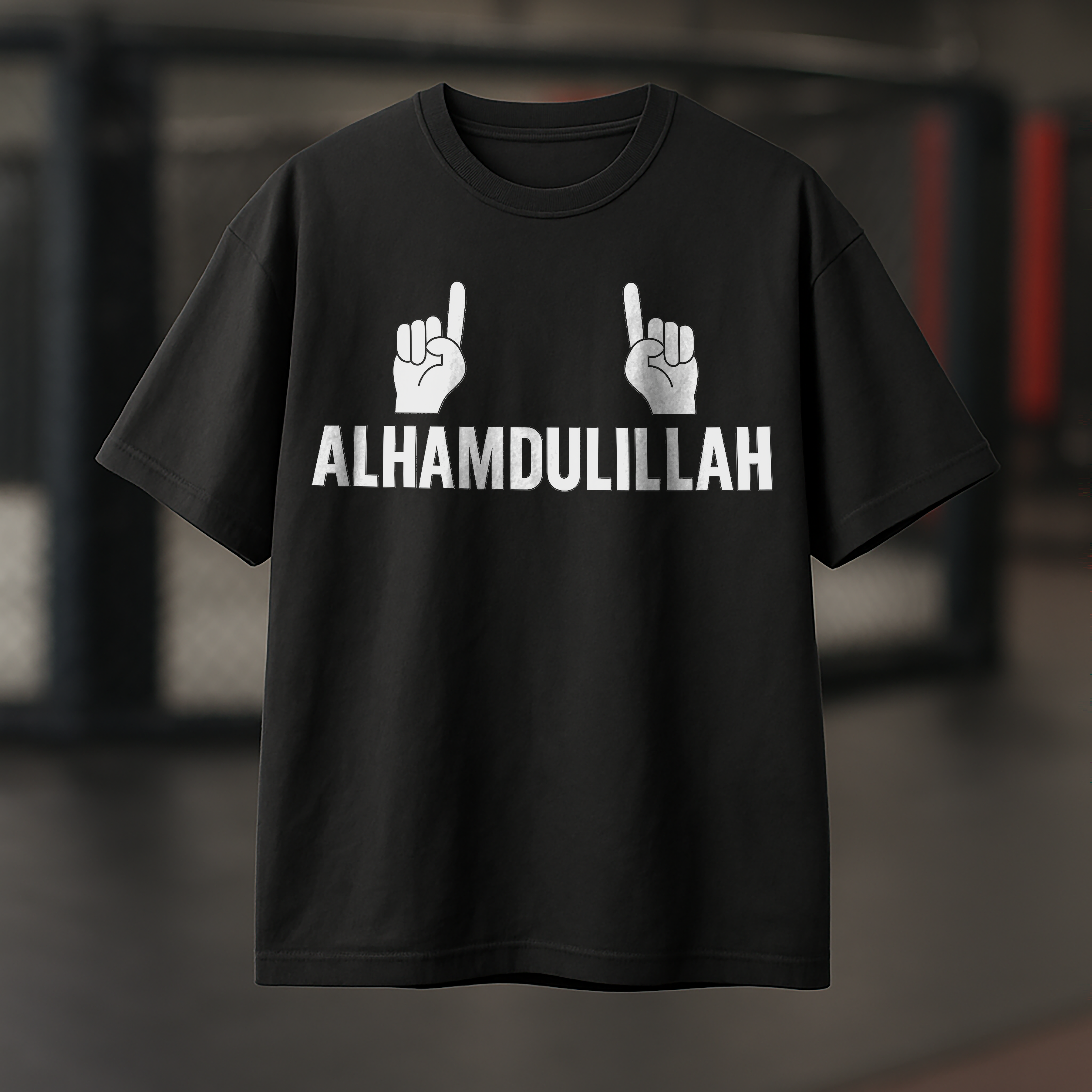 Alhamdullilah Dagestani Tribute - Mens Black Tee