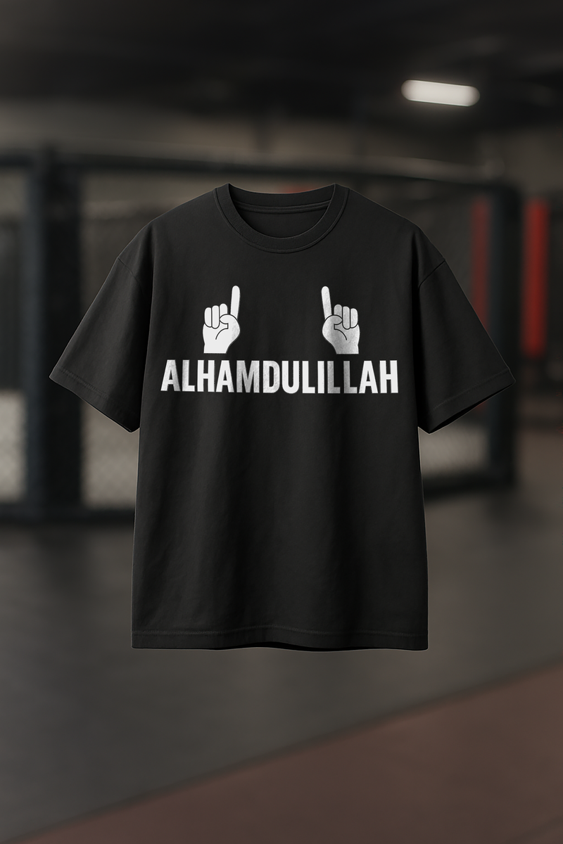 Alhamdullilah Dagestani Tribute - Mens Black Tee