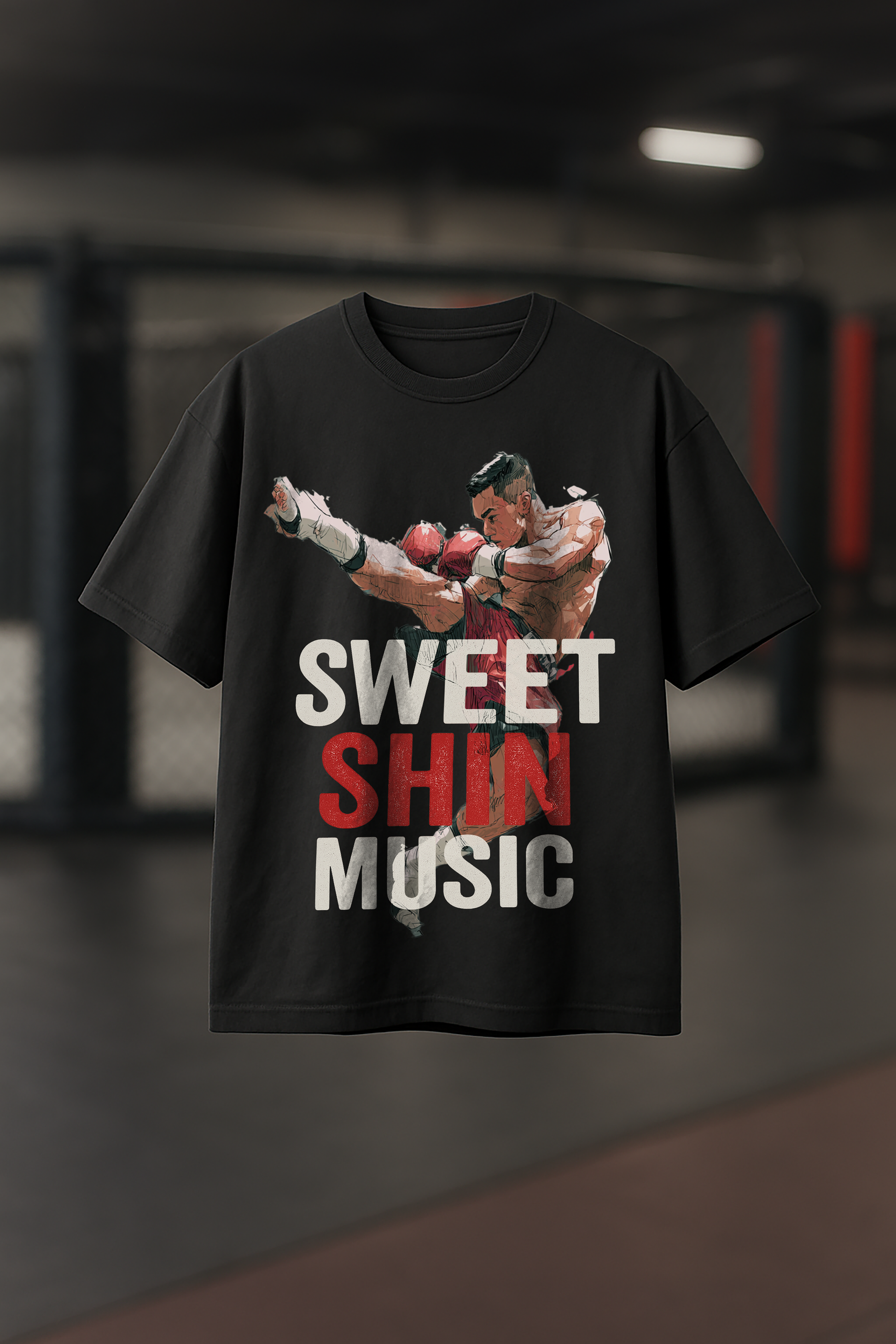 Kickboxer "Sweet  Shin Music" - Women's Oversize T-Shirt
