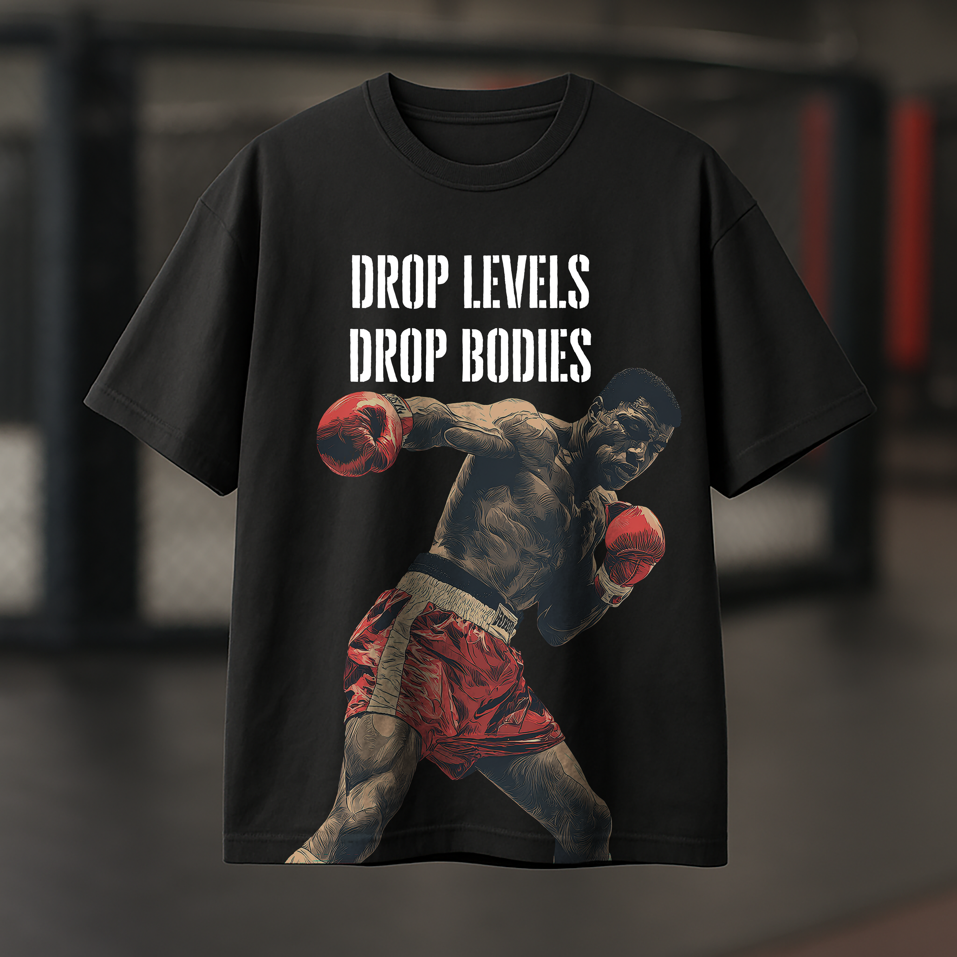 Boxing Liver Shot - Mens Black Tee
