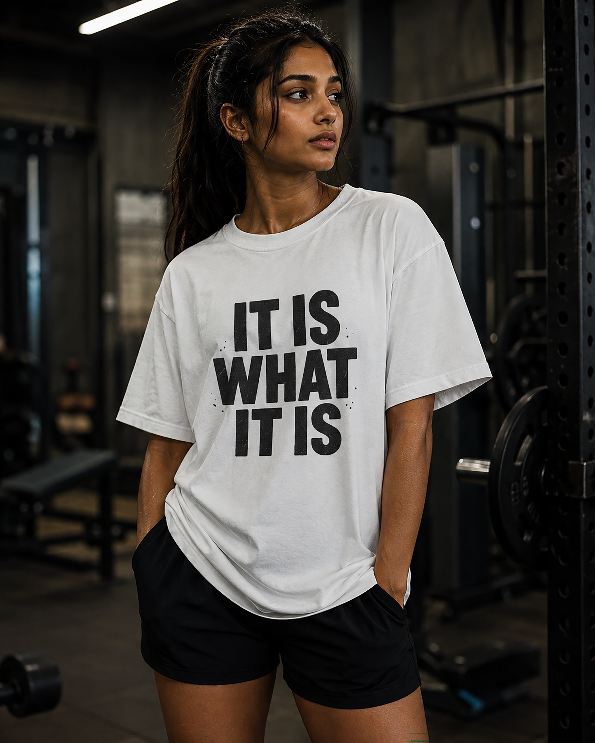 "It Is What It Is" - Women's White Tee