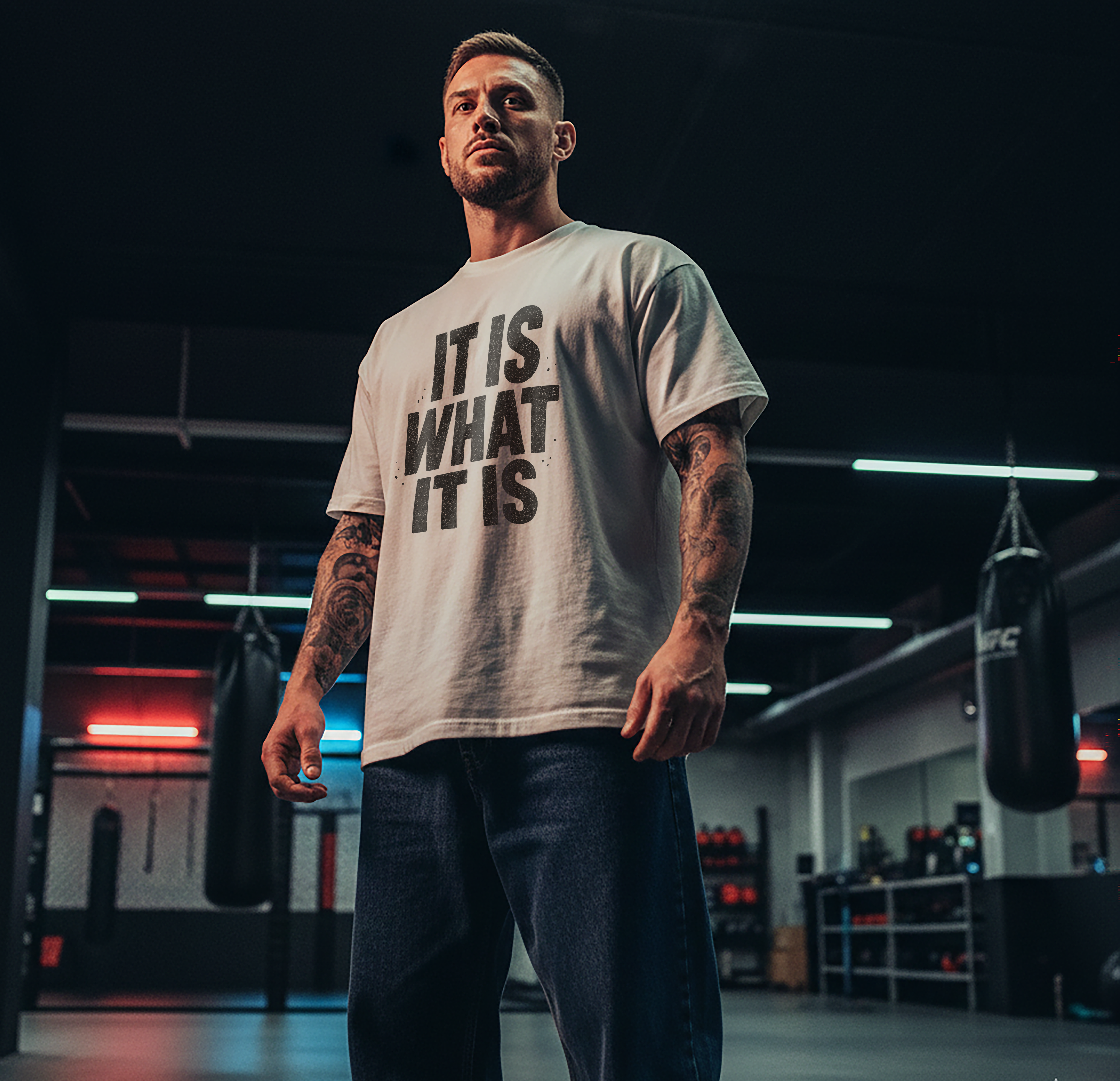 "It Is What It Is" - Mens White Tee