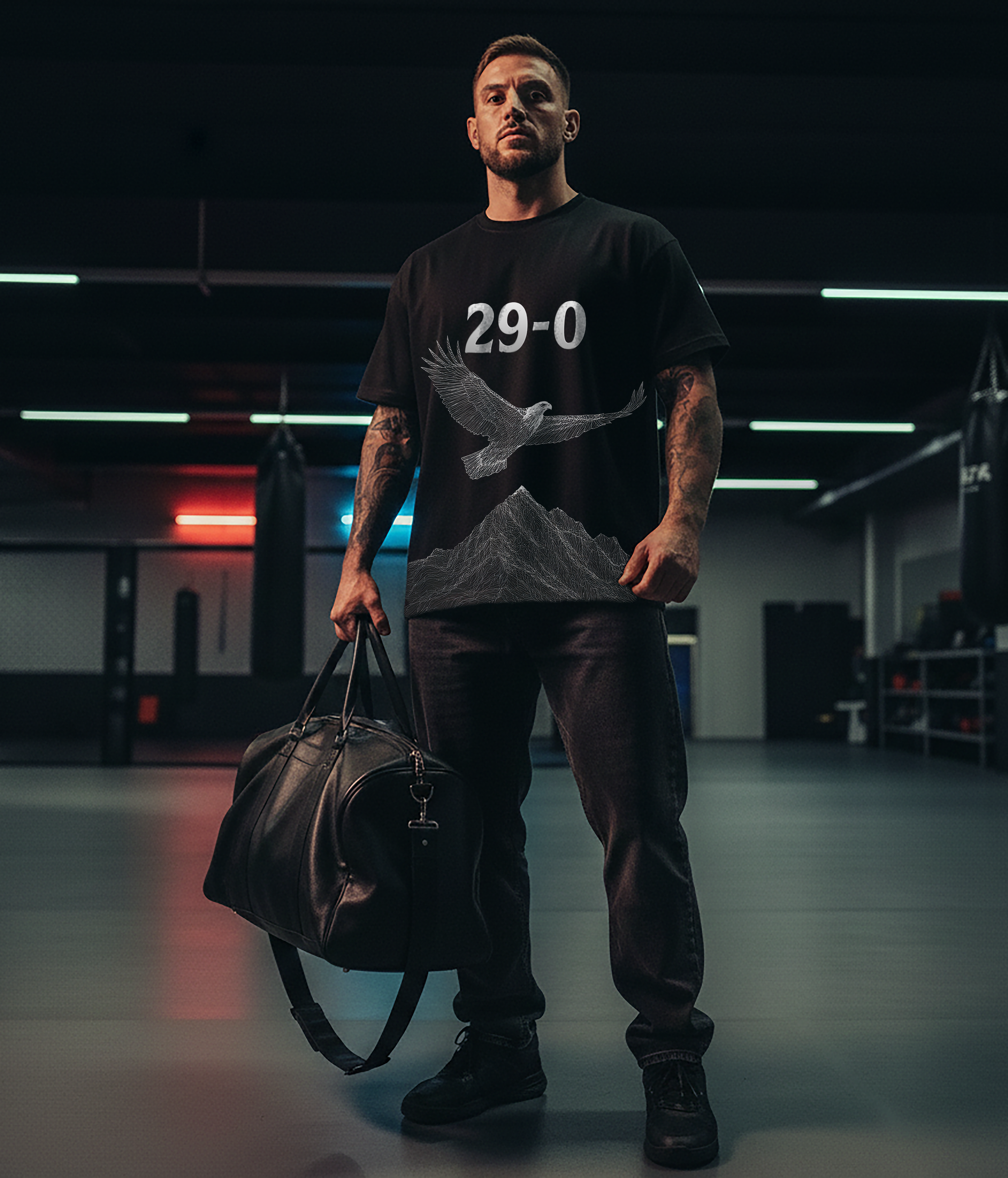 The Eagle - Mens Black Tee