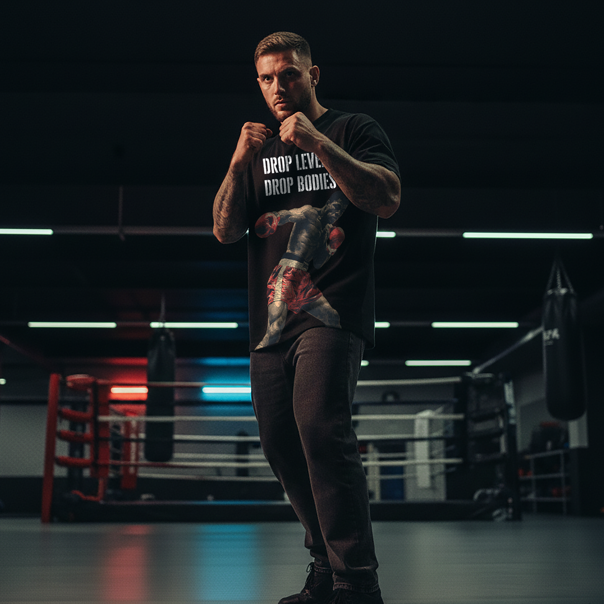 Boxing Liver Shot - Mens Black Tee