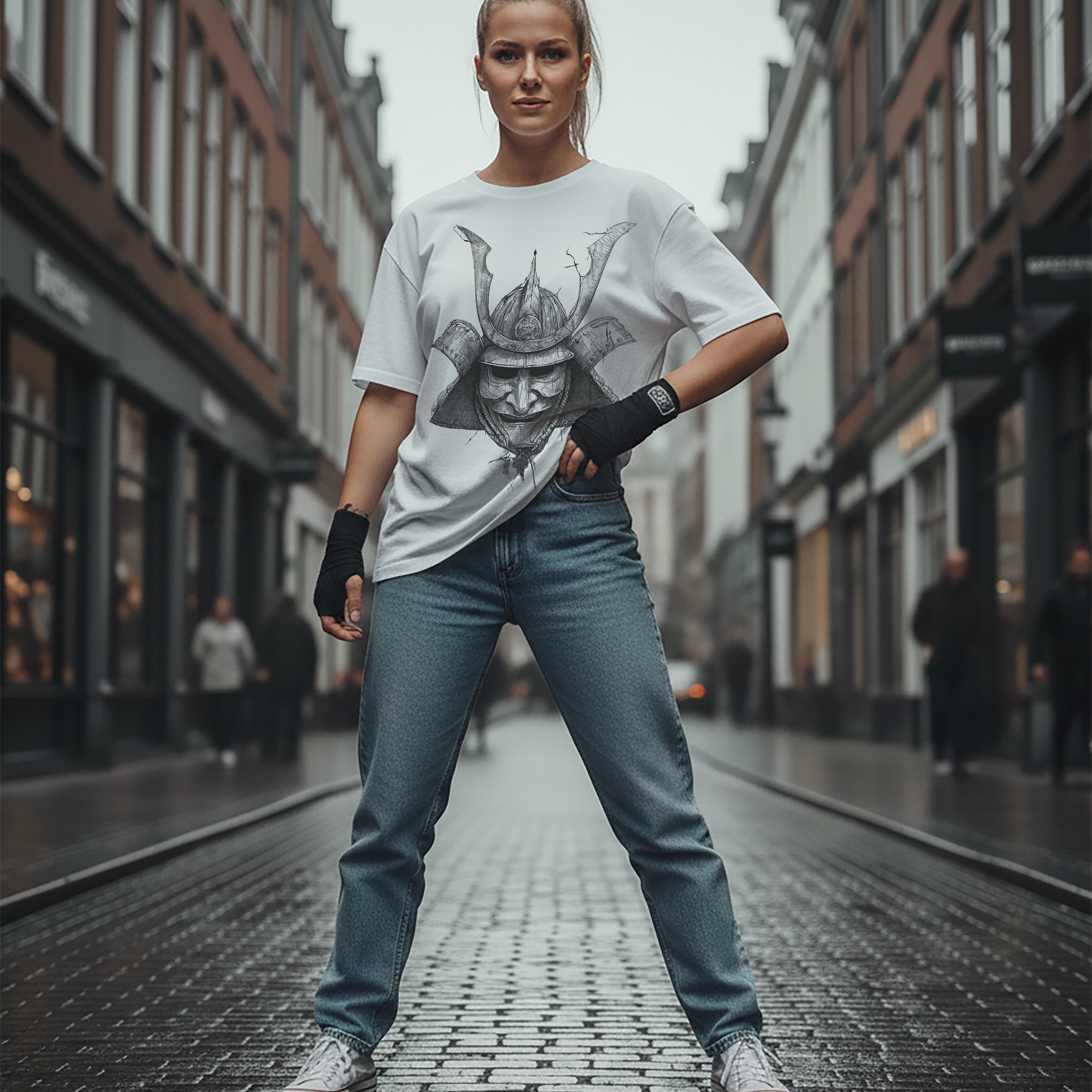 Samurai’s Last Stand Tee – Womens White