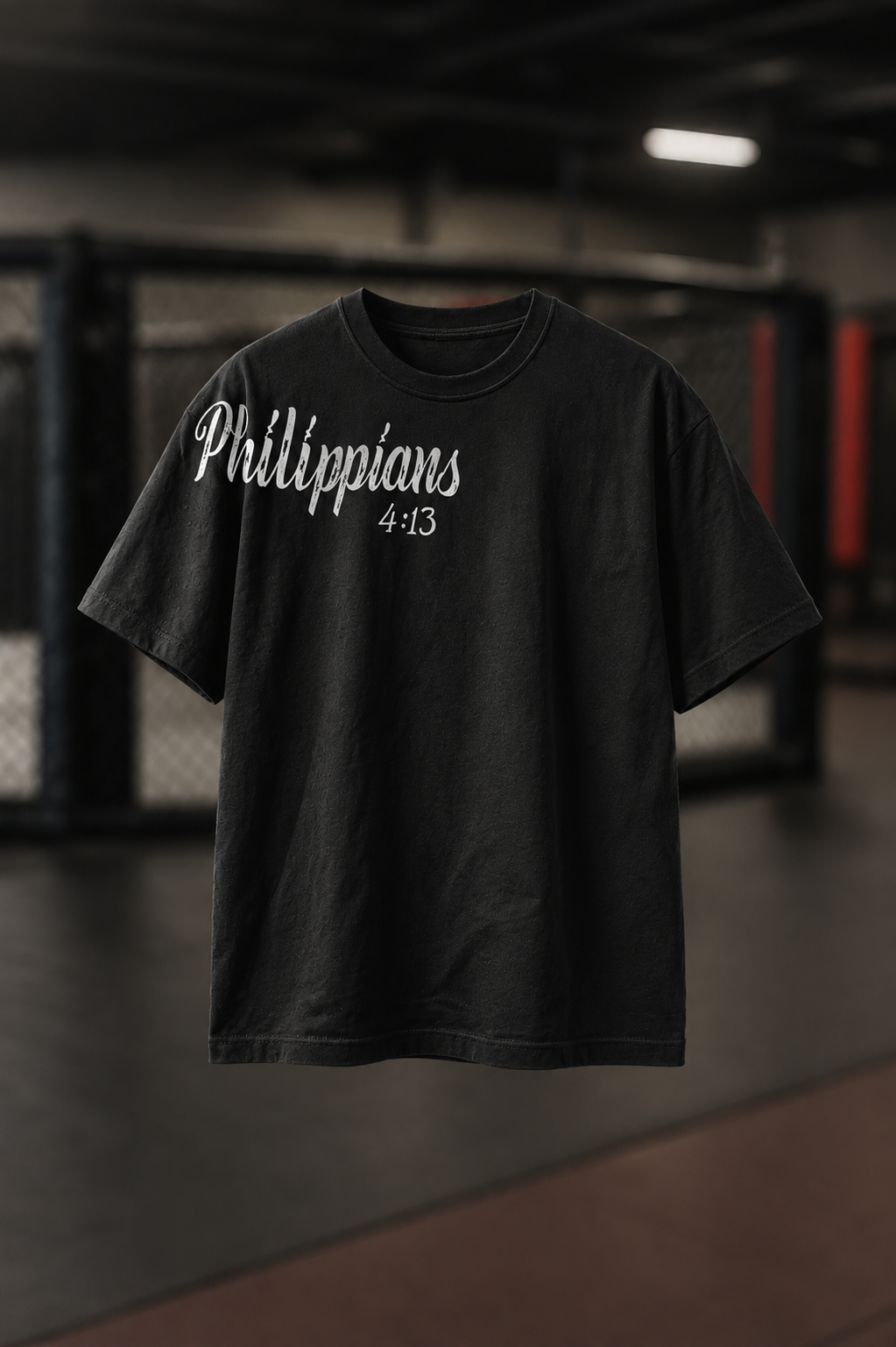 Jon Jones "GOAT"  Philippians 4:13 Tee - Men's Black T-shirt