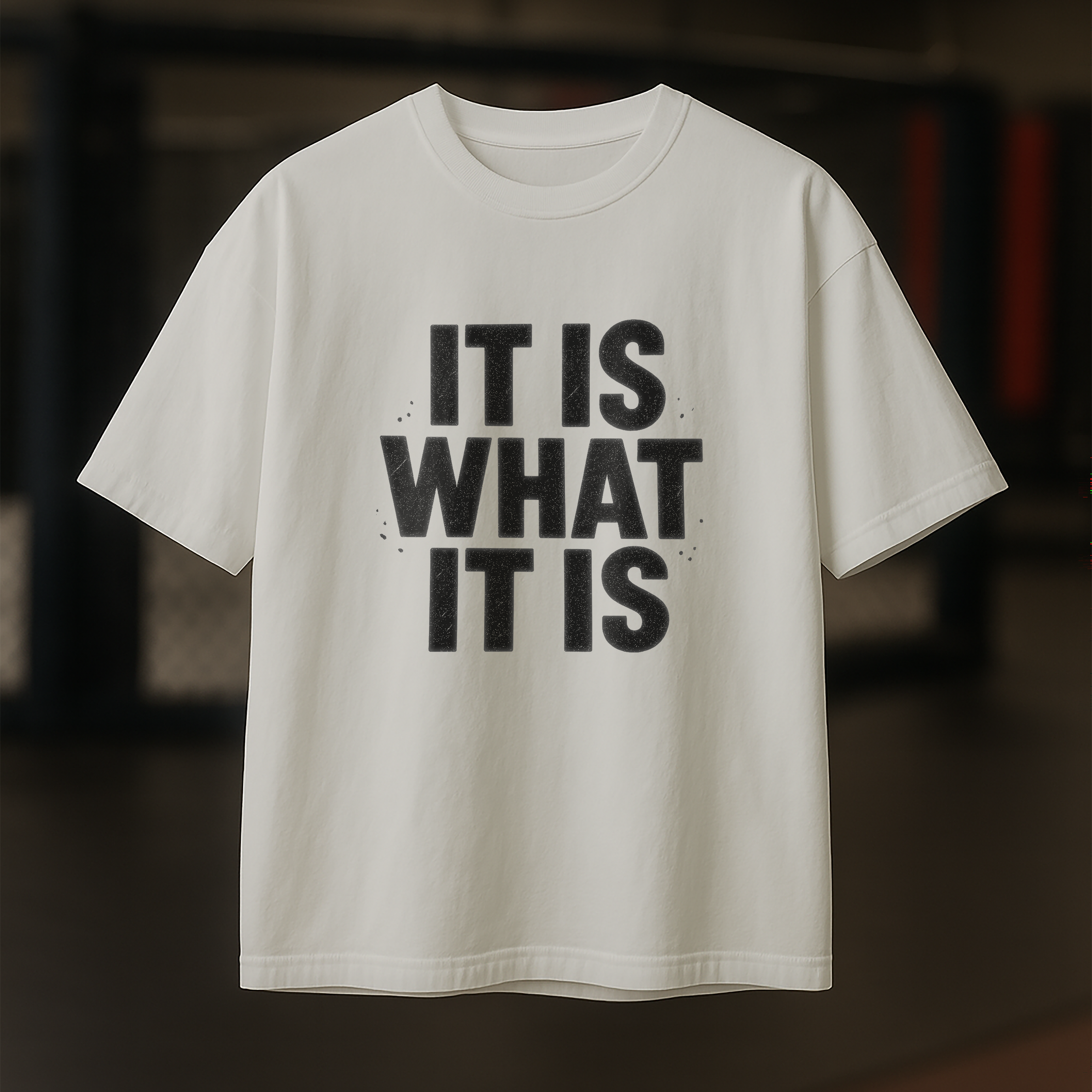"It Is What It Is" - Mens White Tee