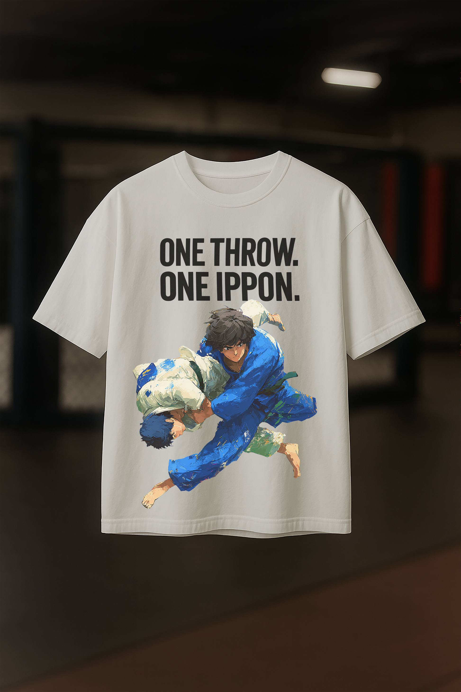 Judo One Throw, One Ippon - Mens White Tee