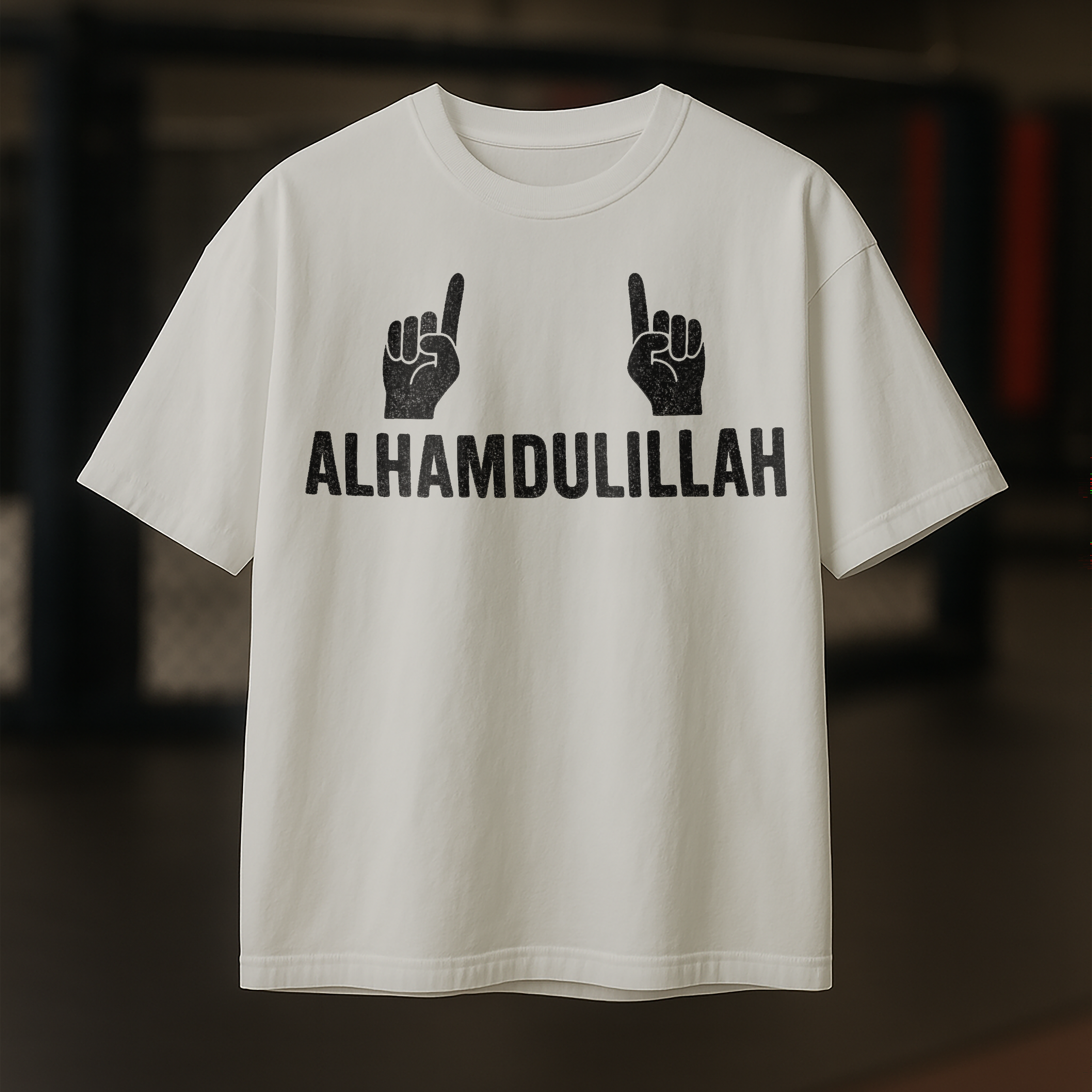 Alhamdullilah Dagestani Tribute - Mens White Tee