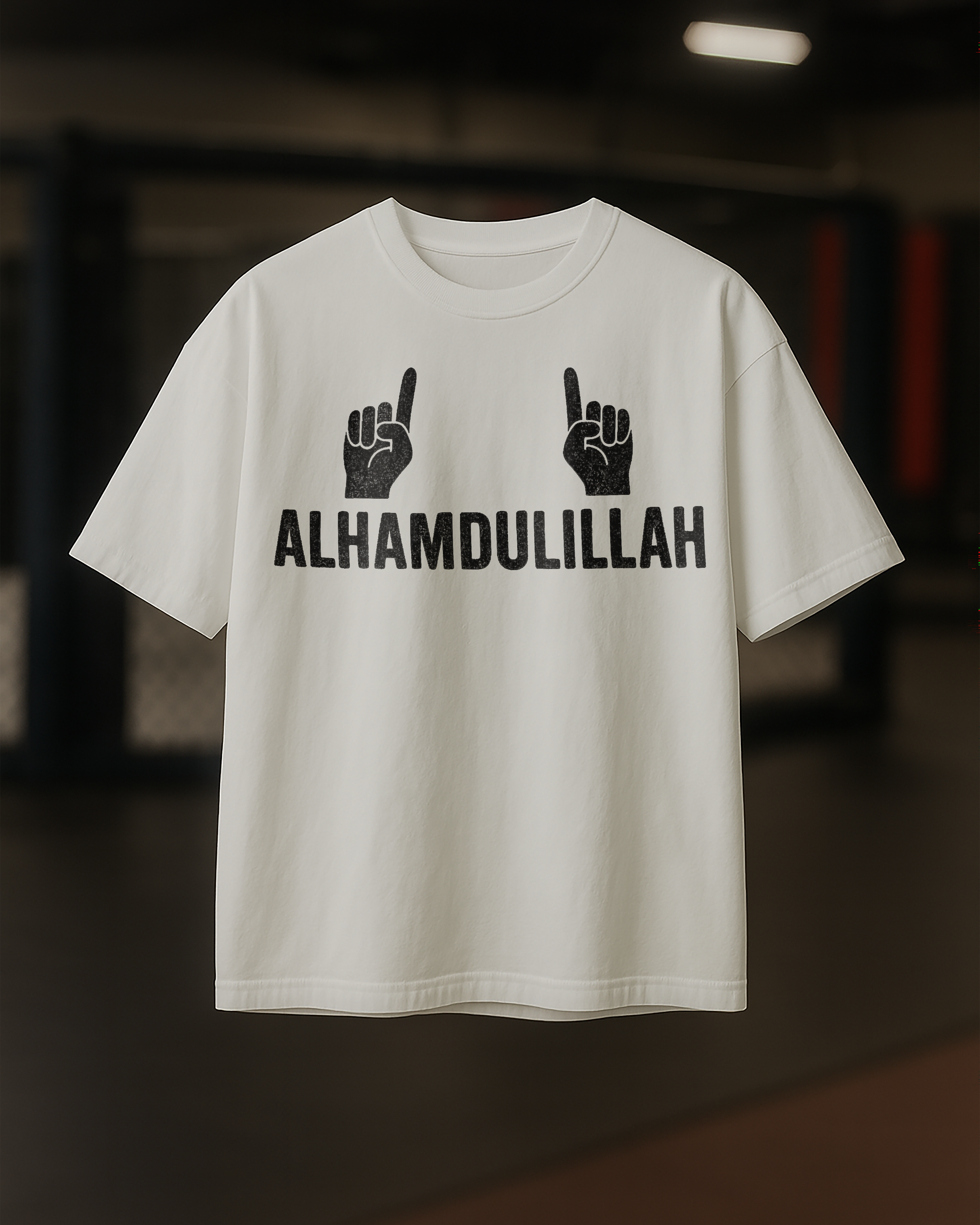 Alhamdullilah Dagestani Tribute - Mens White Tee
