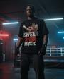 Kickboxer "Sweet  Shin Music" - Men's Oversize T-Shirt