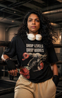 Boxing Muhammad Ali "Drop Levels Drop Bodies" - Women's Black Tee