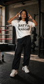 Sensei "Battle Seasoned" - Women's White Tee