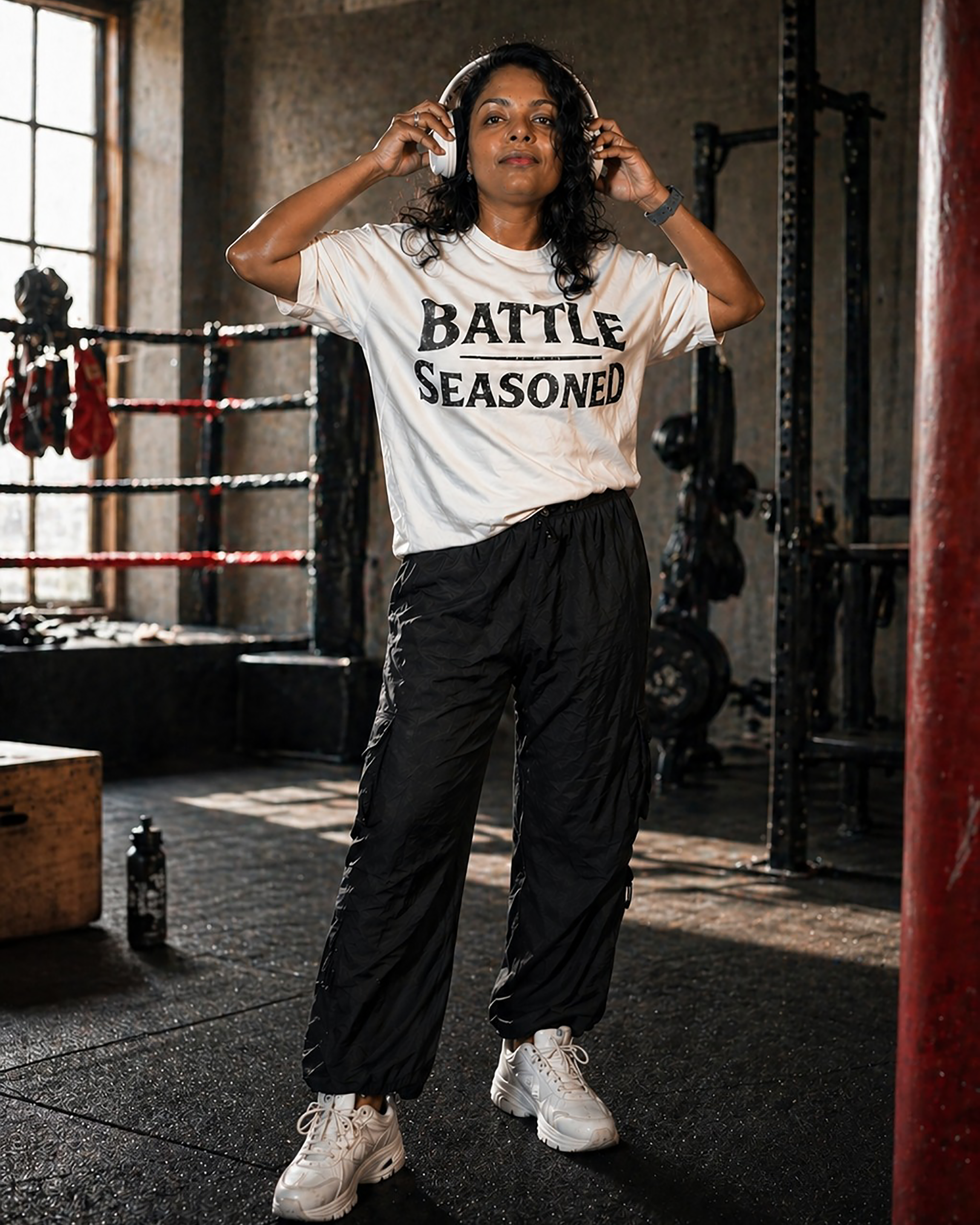 Sensei "Battle Seasoned" - Women's White Tee