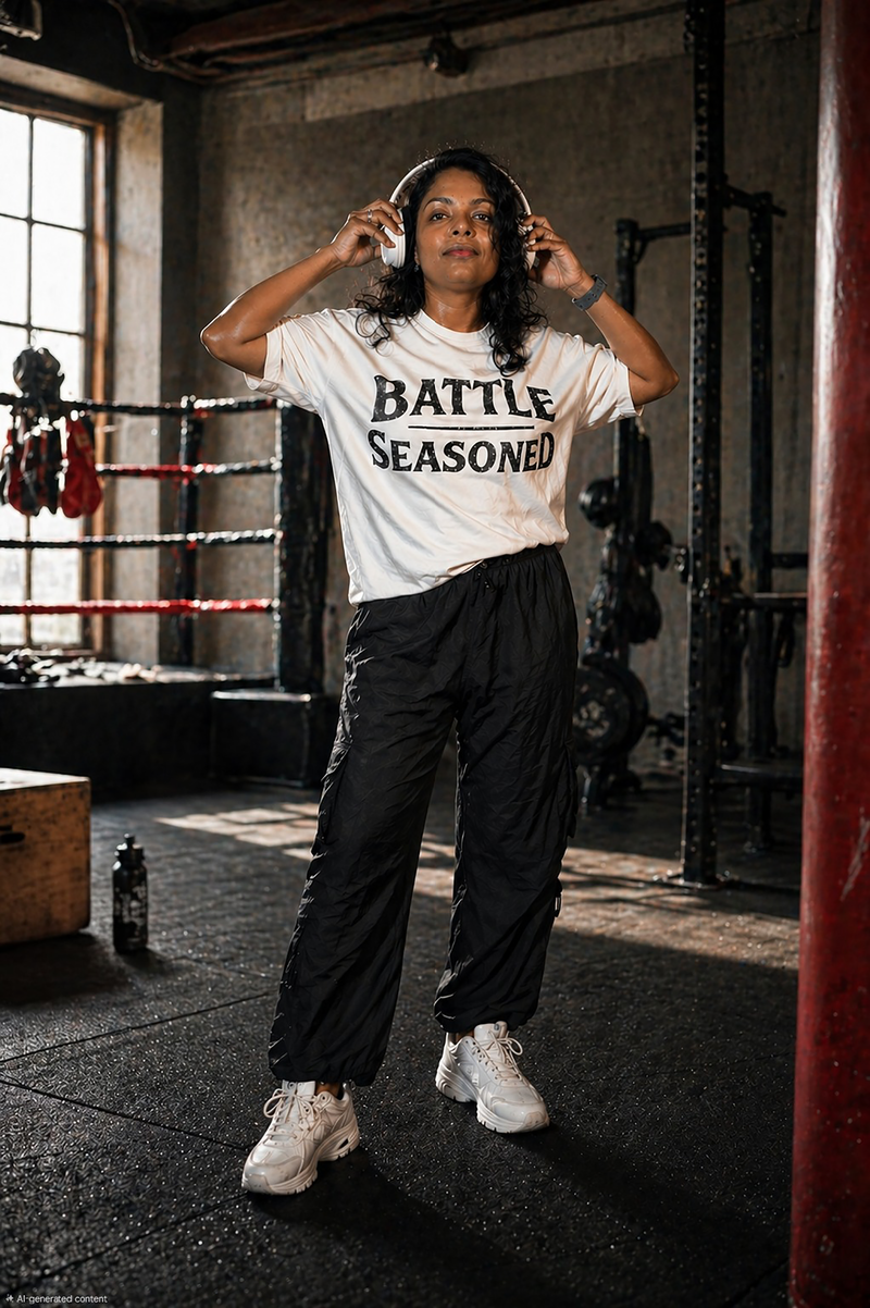 Sensei "Battle Seasoned" - Women's White Tee
