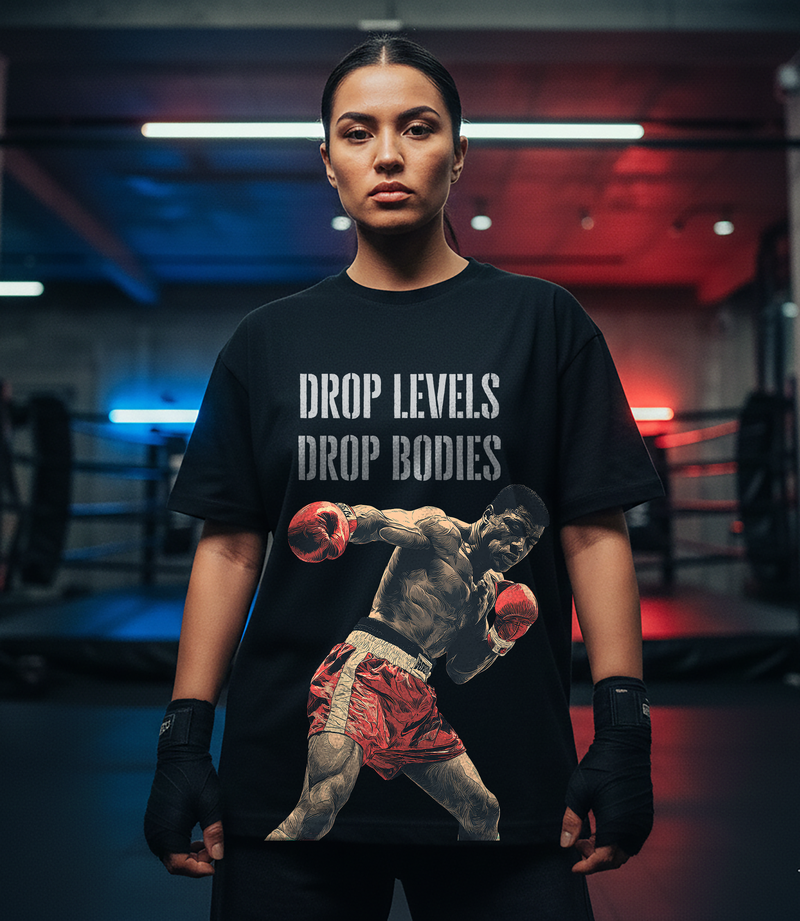 Boxing Liver Shot - Womens Black Tee